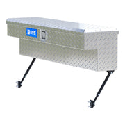 Bright Aluminum 48" Truck Side Tool Box with Space-Saving Legs