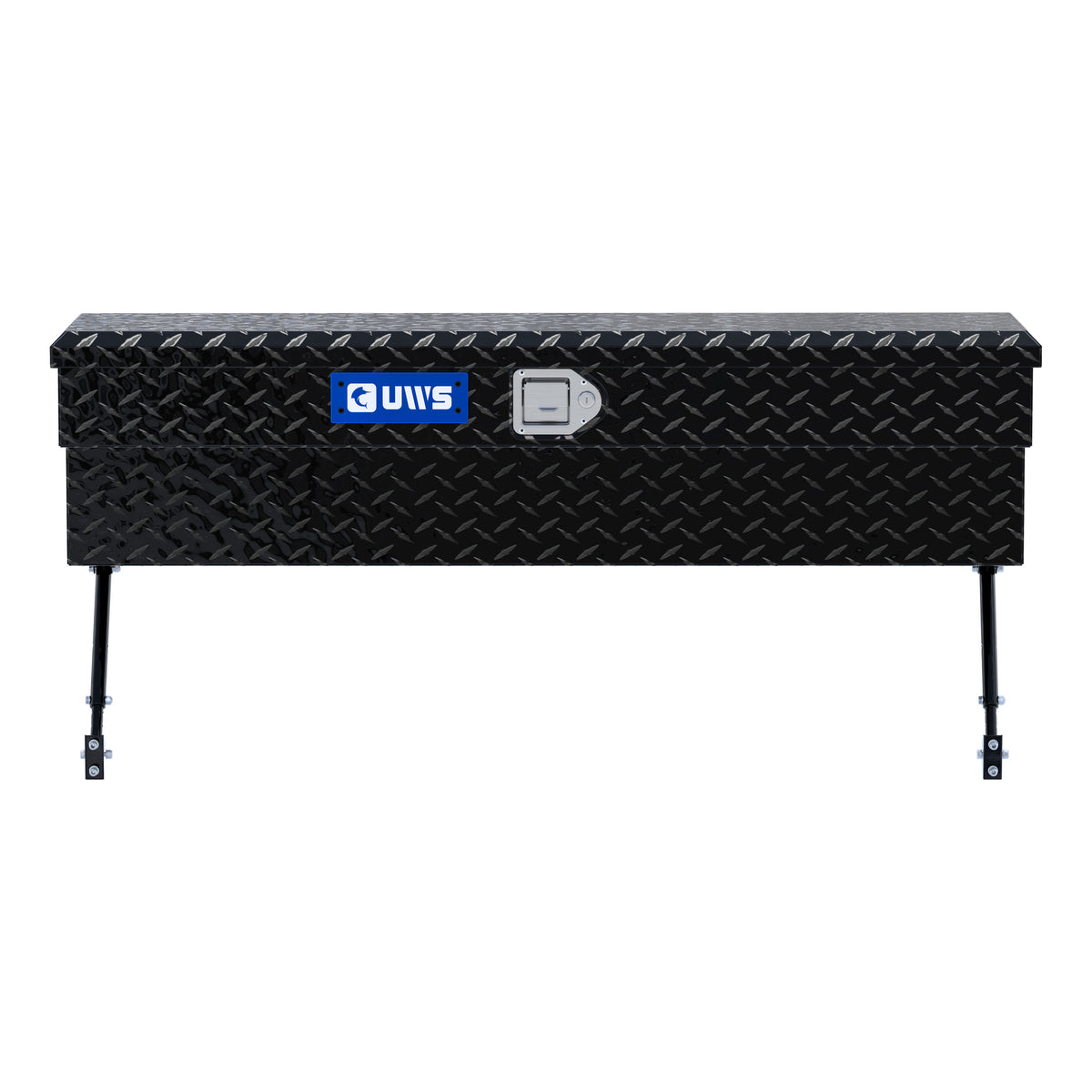 Gloss Black Aluminum 48" Truck Side Tool Box with Space-Saving Legs