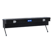 Gloss Black Aluminum 72" Truck Side Tool Box with Space-Saving Legs