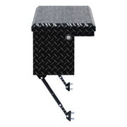 Gloss Black Aluminum 48" Truck Side Tool Box with Low Profile, Space-Saving Legs
