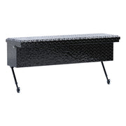 Gloss Black Aluminum 48" Truck Side Tool Box with Low Profile, Space-Saving Legs