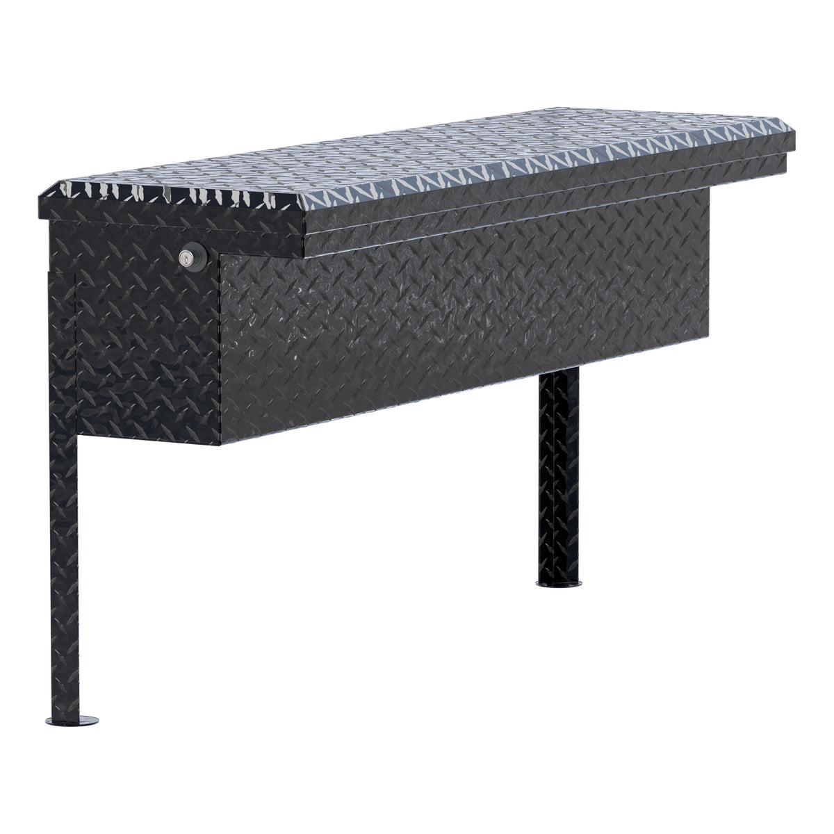 Gloss Black Aluminum 48" Truck Side Tool Box with Low Profile