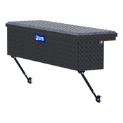 Matte Black Aluminum 48" Truck Side Tool Box with Low Profile, Space-Saving Legs
