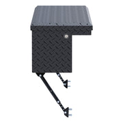 Matte Black Aluminum 48" Truck Side Tool Box with Low Profile, Space-Saving Legs