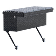 Gloss Black Aluminum 36" Truck Side Tool Box with Low Profile, Space-Saving Legs