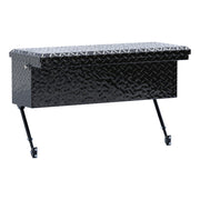 Gloss Black Aluminum 36" Truck Side Tool Box with Low Profile, Space-Saving Legs