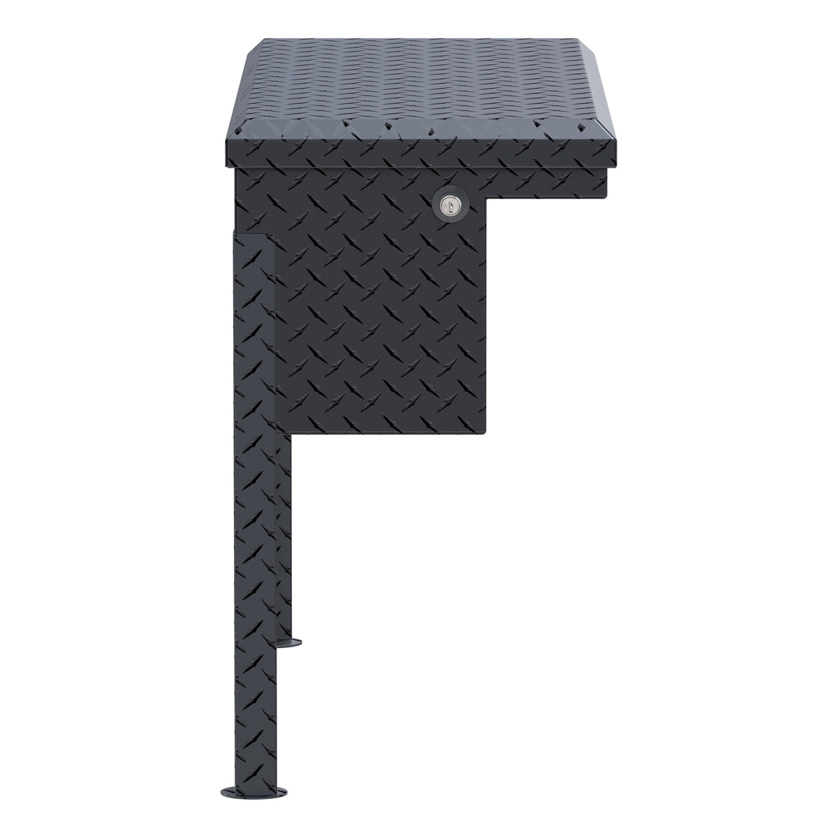 Matte Black Aluminum 36" Truck Side Tool Box with Low Profile