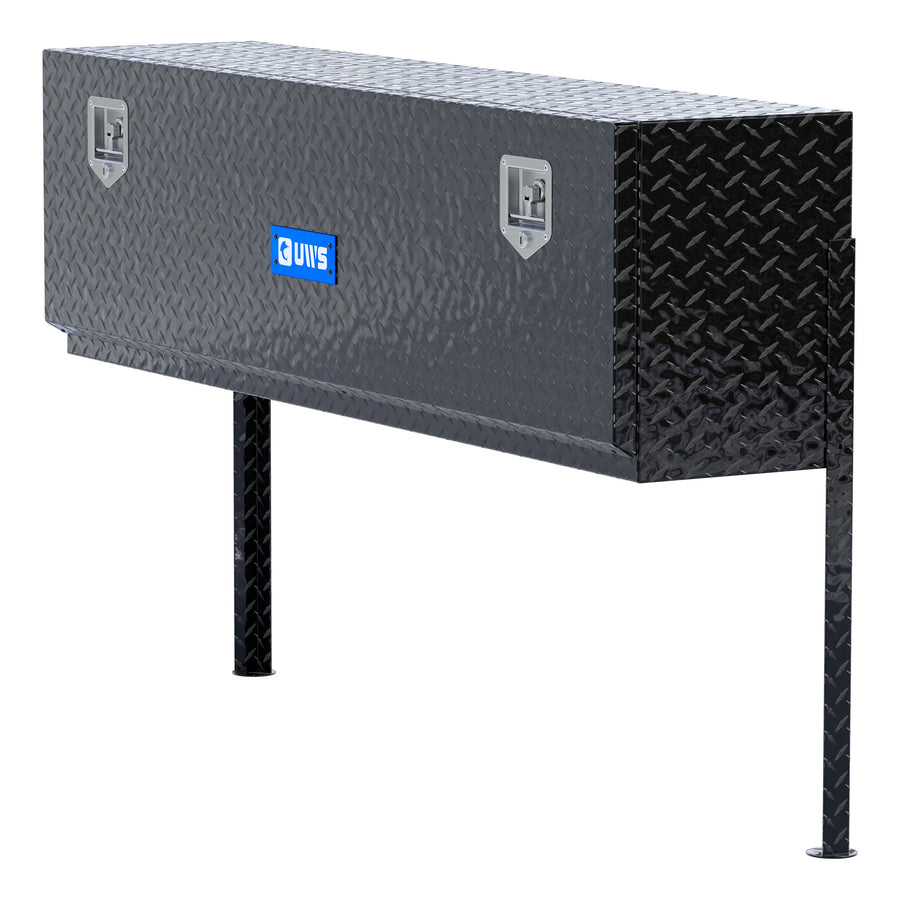 Gloss Black Aluminum 60" Single-Door Topside Truck Tool Box