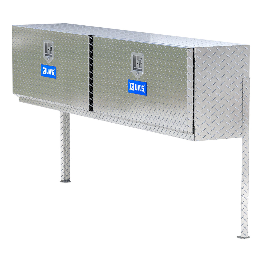 Bright Aluminum 72" Double-Door Topside Truck Tool Box