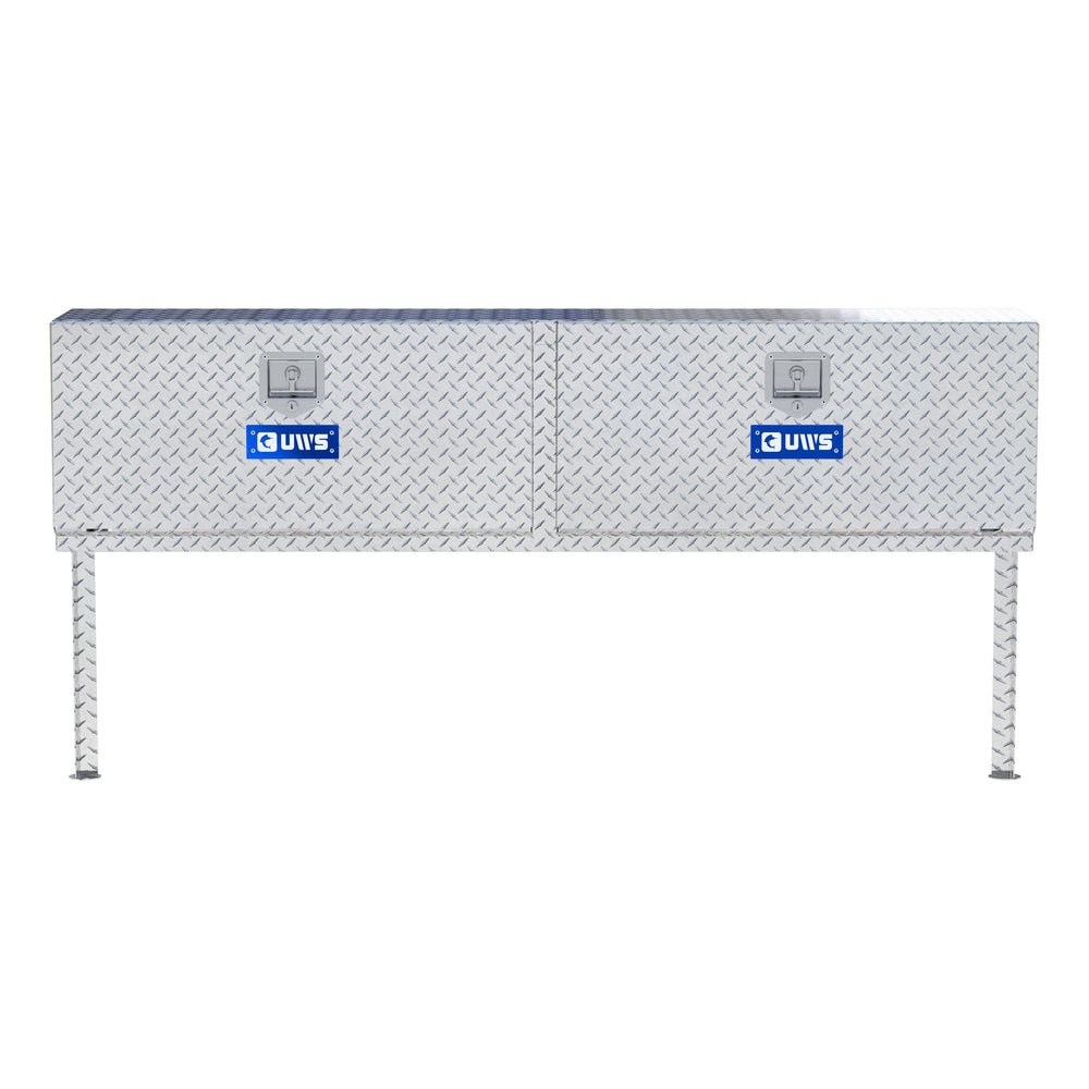 Bright Aluminum 72" Double-Door Topside Truck Tool Box