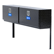 Gloss Black Aluminum 72" Double-Door Topside Truck Tool Box