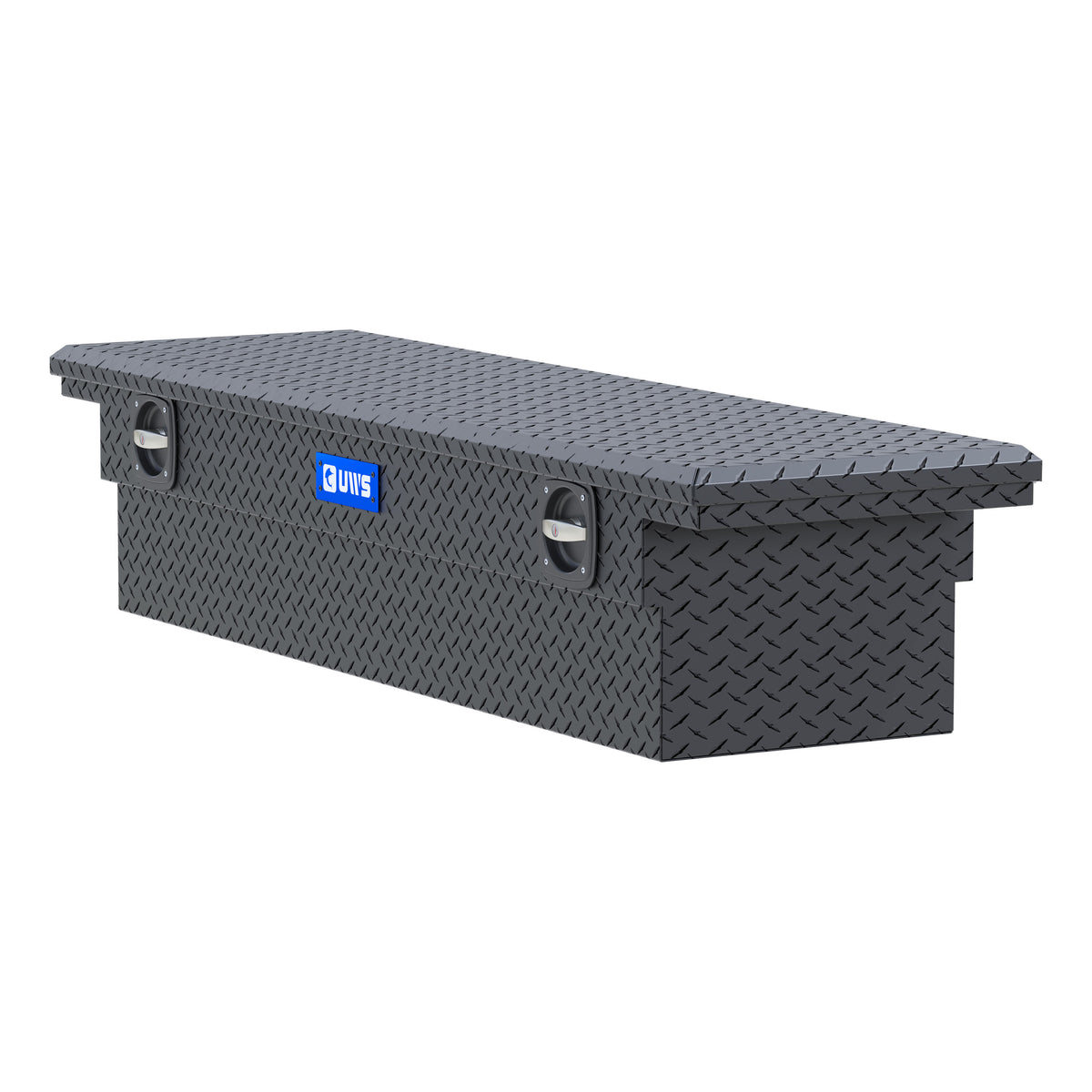 Matte Black Aluminum 69" Secure Lock Tool Box with Low Profile