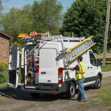 Weather Guard 2271-3-01 EZGLIDE2 Drop-Down Ladder Rack, Low-Roof Vans