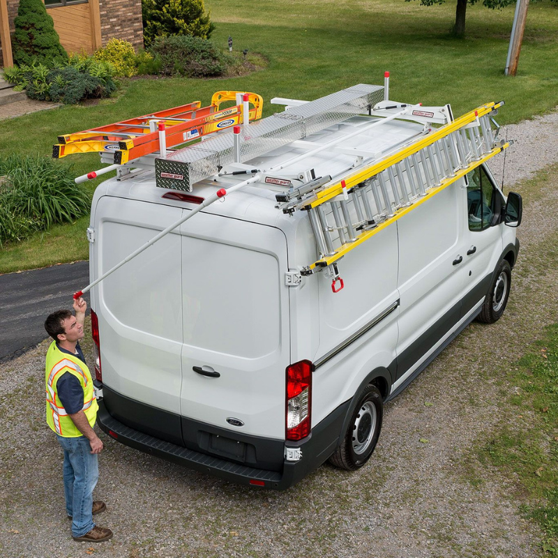 Weather Guard 2277-3-01 EZGLIDE2 Dual Kit, Low Roof, Shorter Ladders