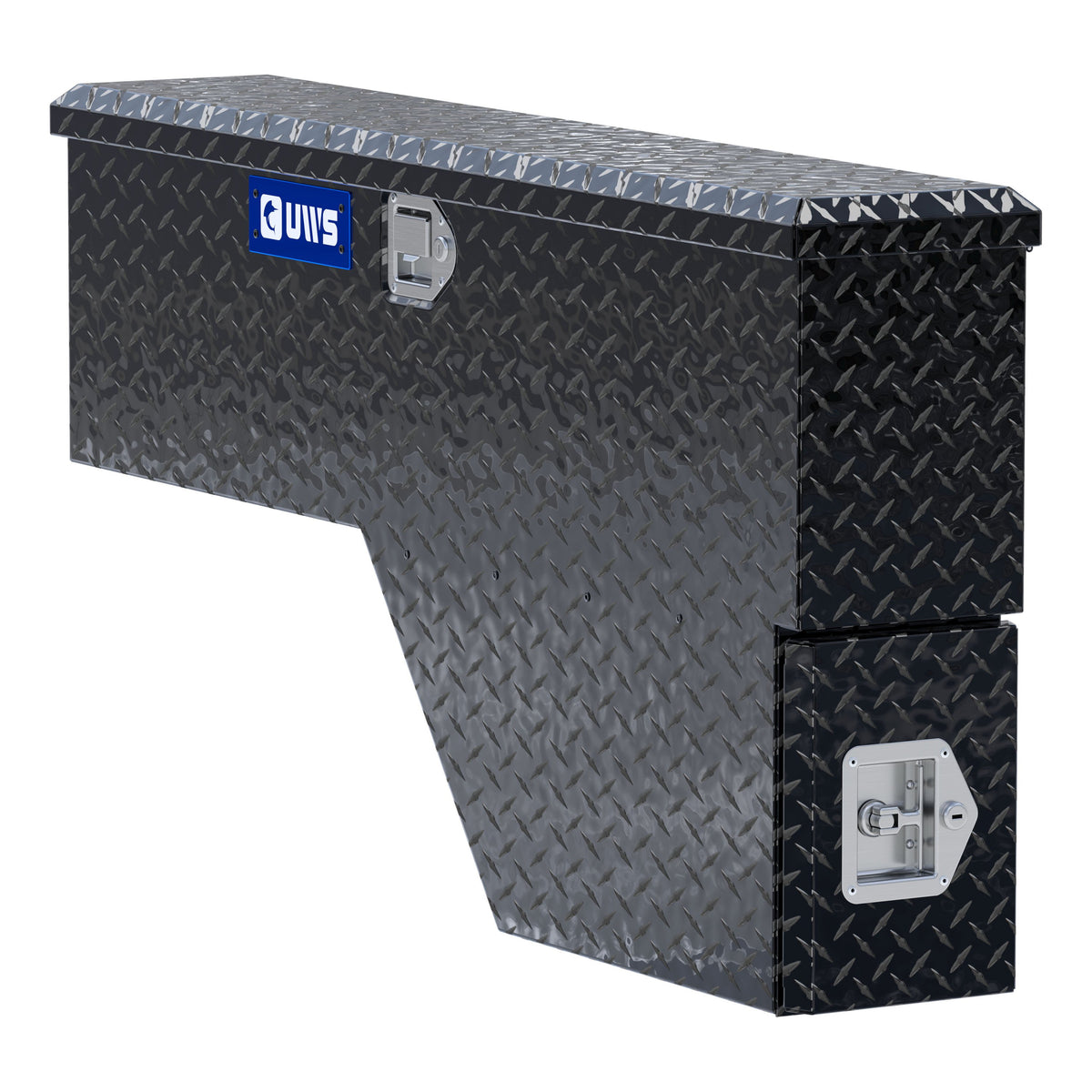 Gloss Black Aluminum 48" Driver-Side Wheel Well Tool Box