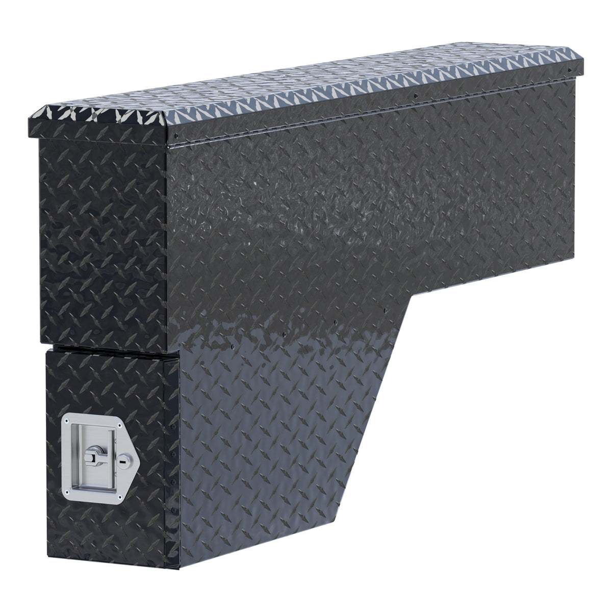 Gloss Black Aluminum 48" Driver-Side Wheel Well Tool Box