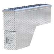 Bright Aluminum 48" Driver-Side Wheel Well Tool Box