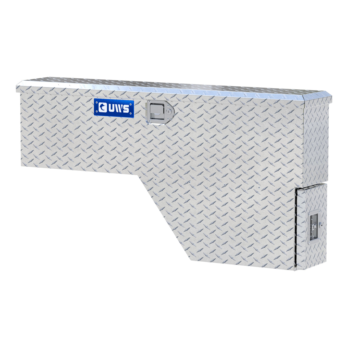Bright Aluminum 48" Driver-Side Wheel Well Tool Box