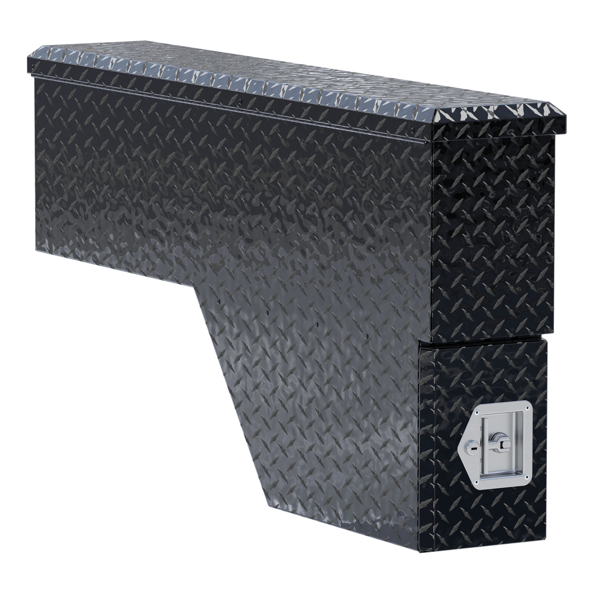 Gloss Black Aluminum 48" Passenger Wheel Well Tool Box