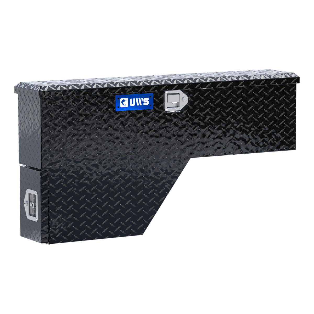 Gloss Black Aluminum 48" Passenger Wheel Well Tool Box