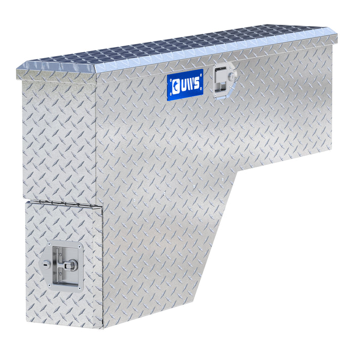 Bright Aluminum 48" Passenger-Side Wheel Well Tool Box