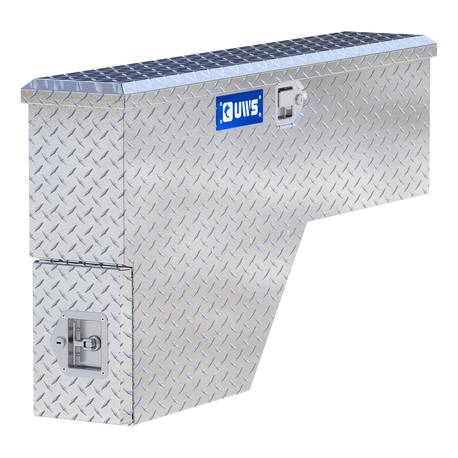 Bright Aluminum 48" Passenger-Side Wheel Well Tool Box