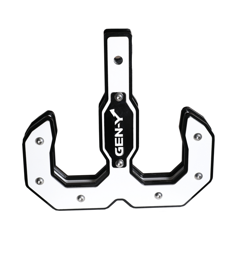 GEN-Y Hitch Hulk 2.0 16K Tow Hook 2" Shank Black/White
