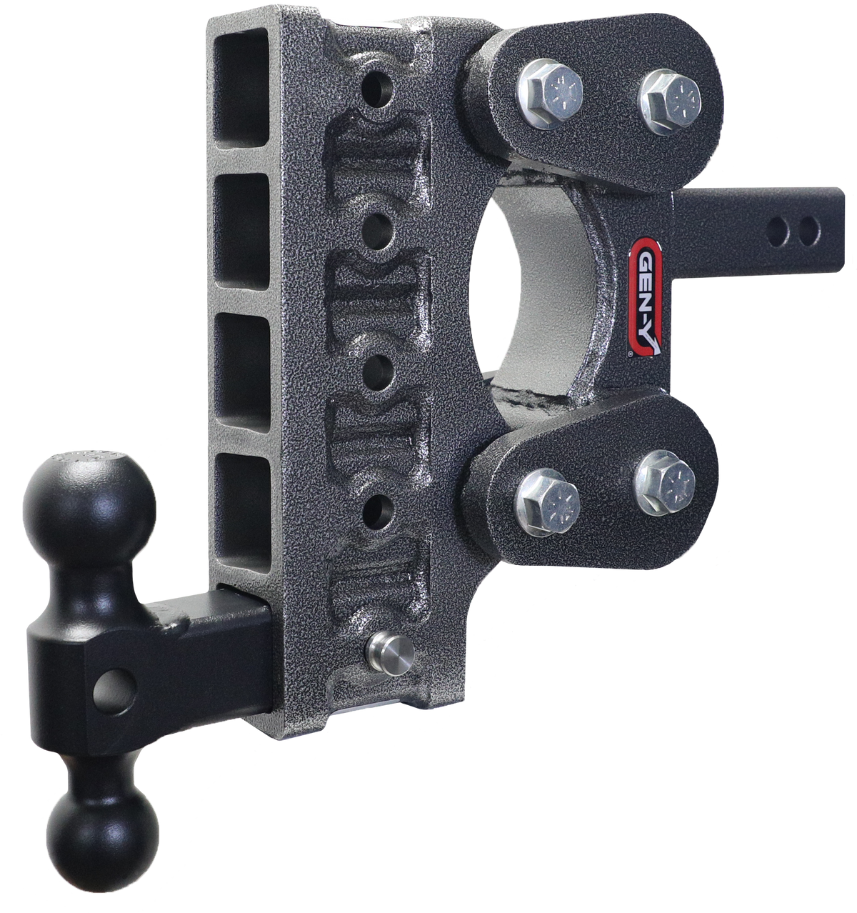 GEN-Y Hitch The BOSS TORSION-FLEX 2" Shank 7.5" Drop 1.1K TW 10K Hitch & GH-031 Dual-Ball