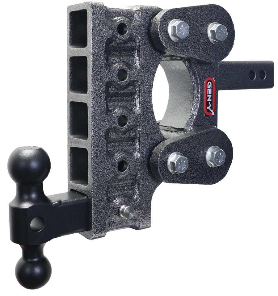 GEN-Y Hitch The BOSS TORSION-FLEX 2" Shank 7.5" Drop 1.1K TW 10K Hitch & GH-031 Dual-Ball