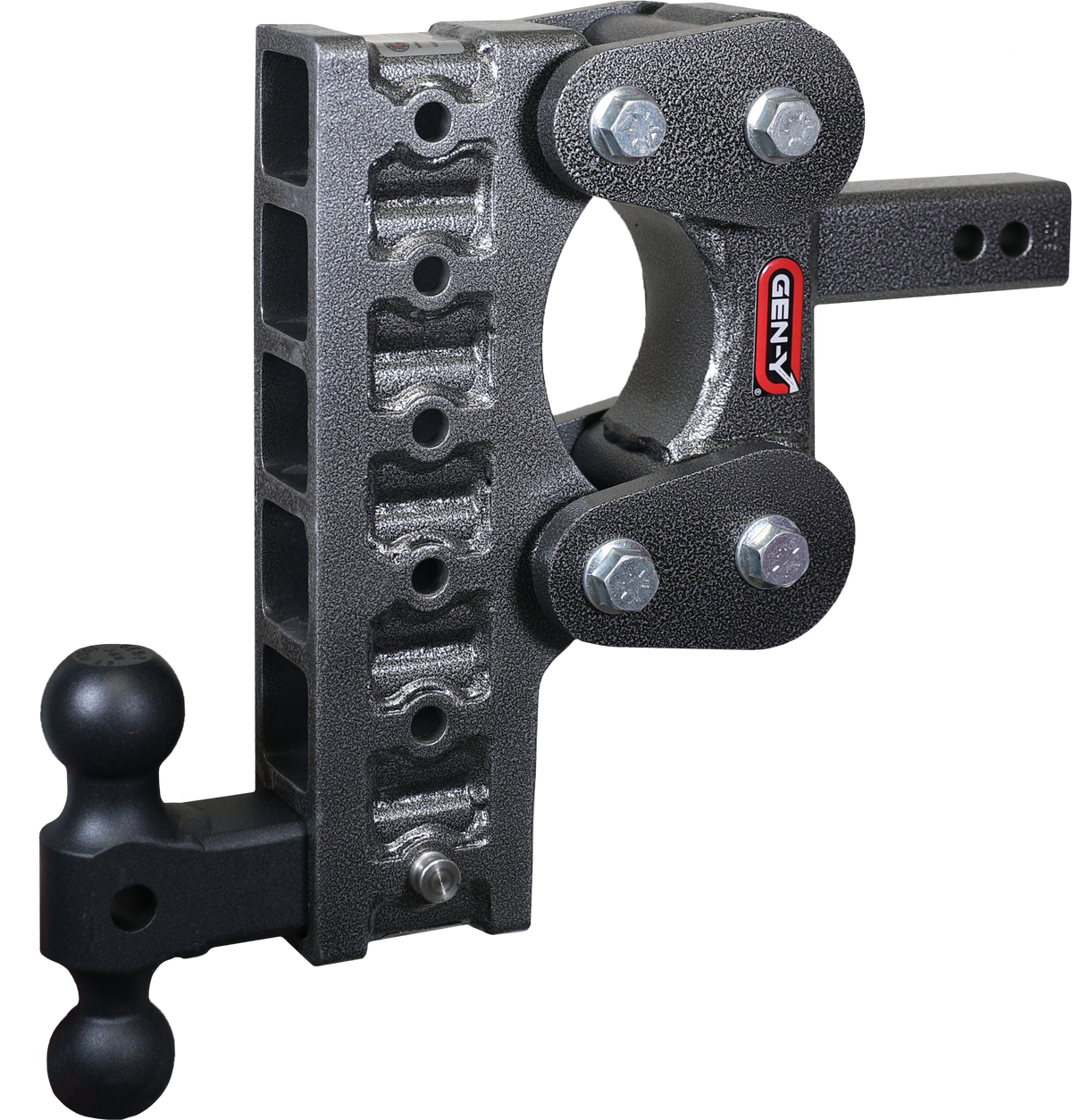 GEN-Y Hitch The BOSS TORSION-FLEX 2" Shank 10" Drop 1.1K TW 10K Hitch & GH-031 Dual-Ball