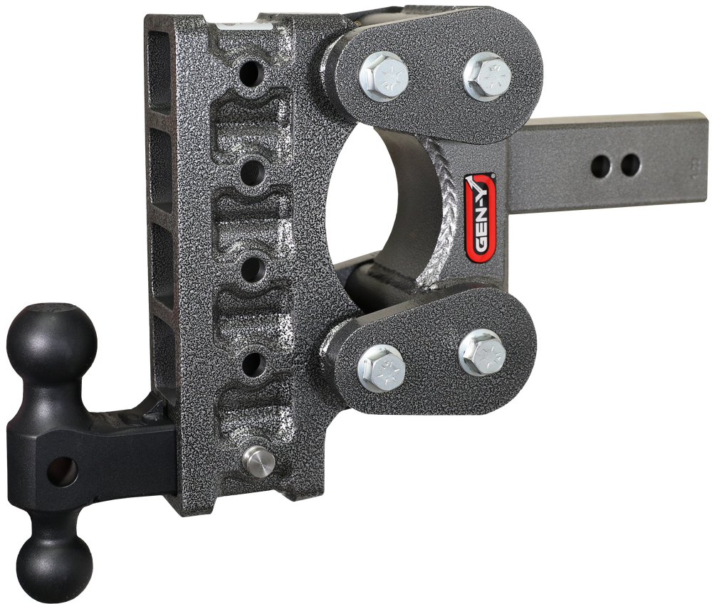 GEN-Y Hitch The BOSS TORSION-FLEX 2.5" Shank 7.5" Drop 1.7K TW 16K Hitch & GH-051 Dual-Ball