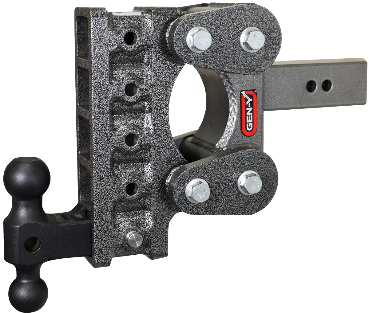 GEN-Y Hitch The BOSS TORSION-FLEX 2.5" Shank 7.5" Drop 1.7K TW 16K Hitch & GH-051 Dual-Ball