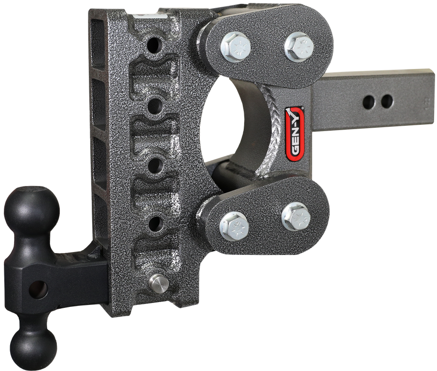 GEN-Y Hitch The BOSS TORSION-FLEX 2.5" Shank 7.5" Drop 1.7K TW 16K Hitch & GH-051 Dual-Ball