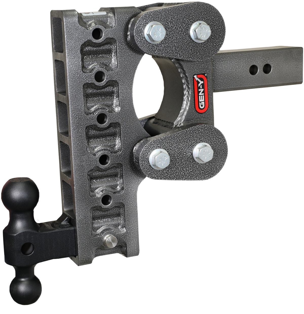 GEN-Y Hitch The BOSS TORSION-FLEX 2.5" Shank 10" Drop 1.7K TW 16K Hitch & GH-051 Dual-Ball