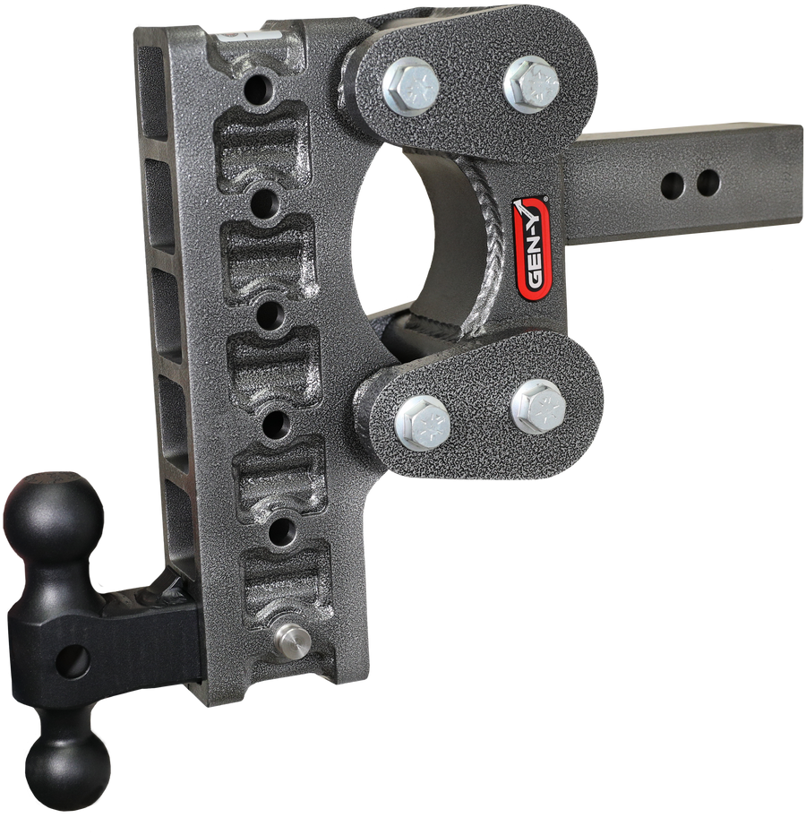 GEN-Y Hitch The BOSS TORSION-FLEX 2.5" Shank 10" Drop 1.7K TW 16K Hitch & GH-051 Dual-Ball