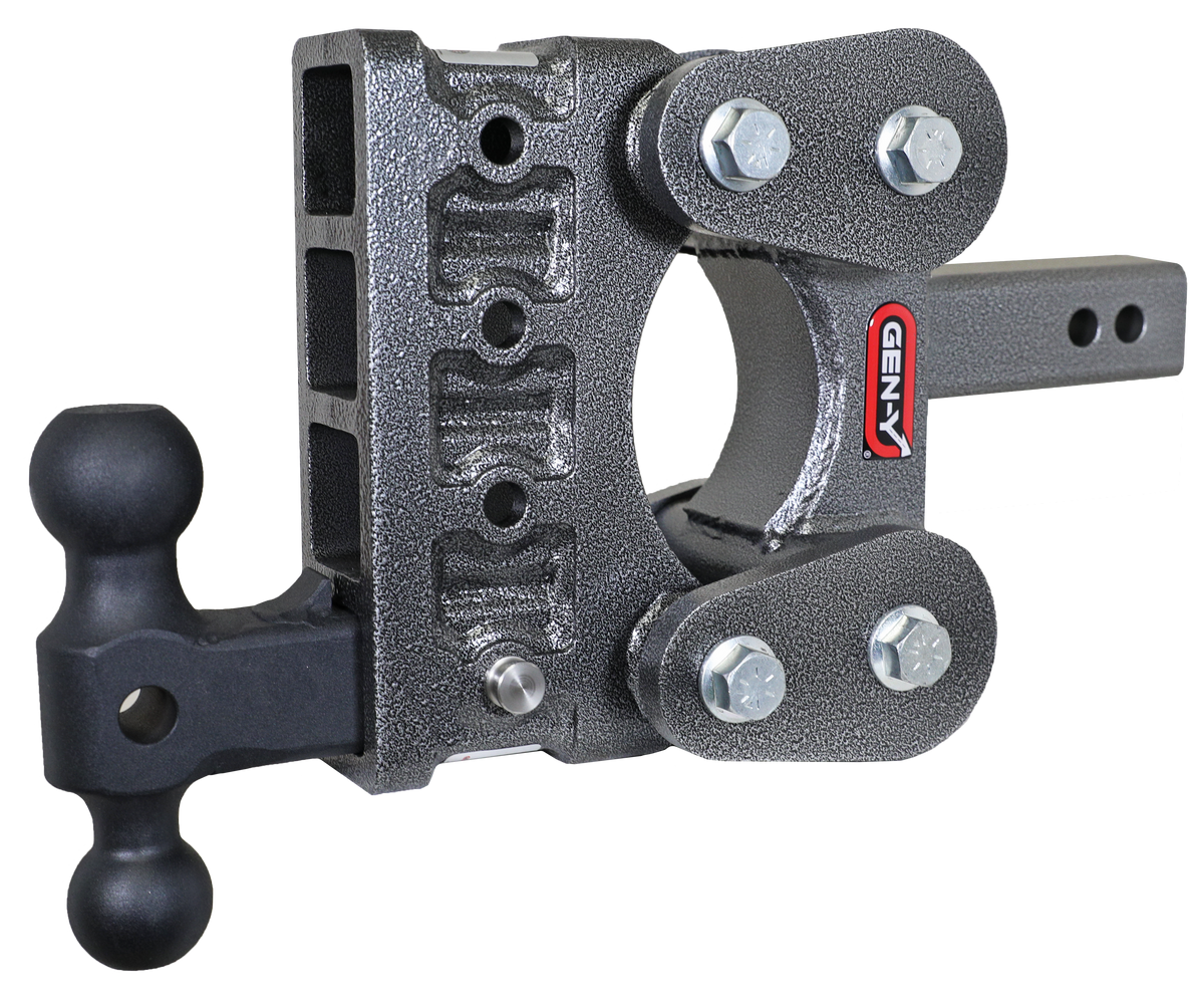 GEN-Y Hitch The BOSS TORSION-FLEX 2" Shank 5" Drop 1.7K TW 16K Hitch & GH-051 Dual-Ball