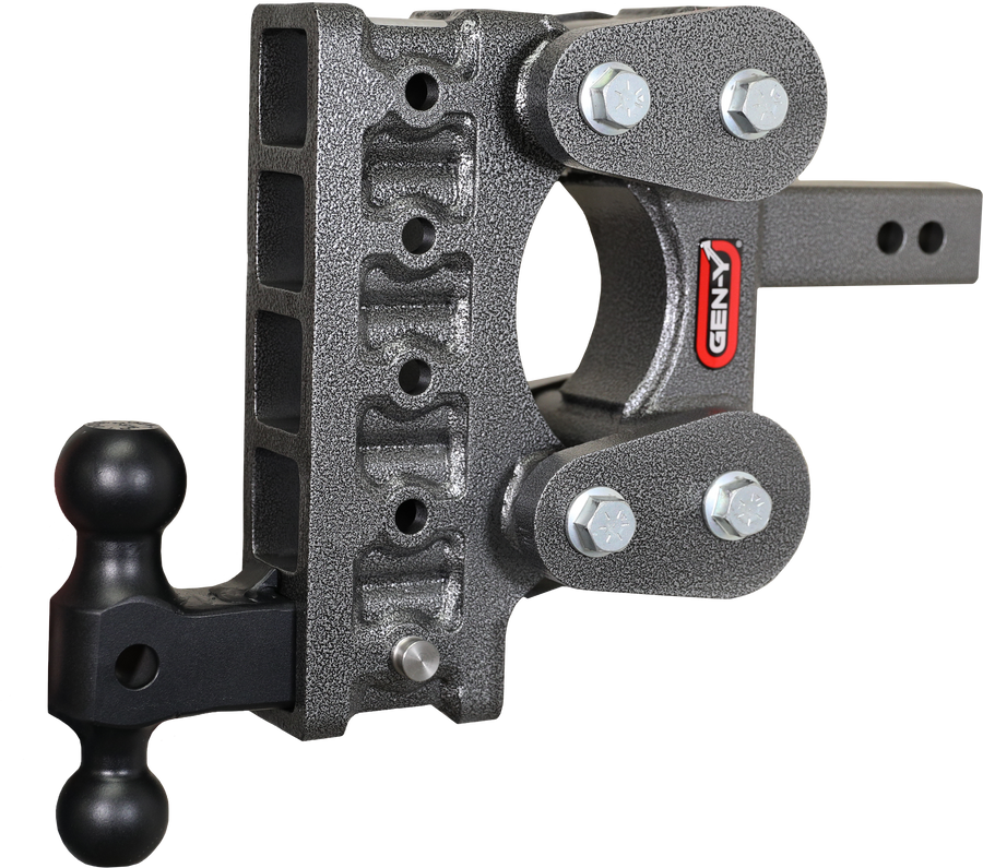 GEN-Y Hitch The BOSS TORSION-FLEX 2" Shank 7.5" Drop 1.7K TW 16K Hitch & GH-051 Dual-Ball