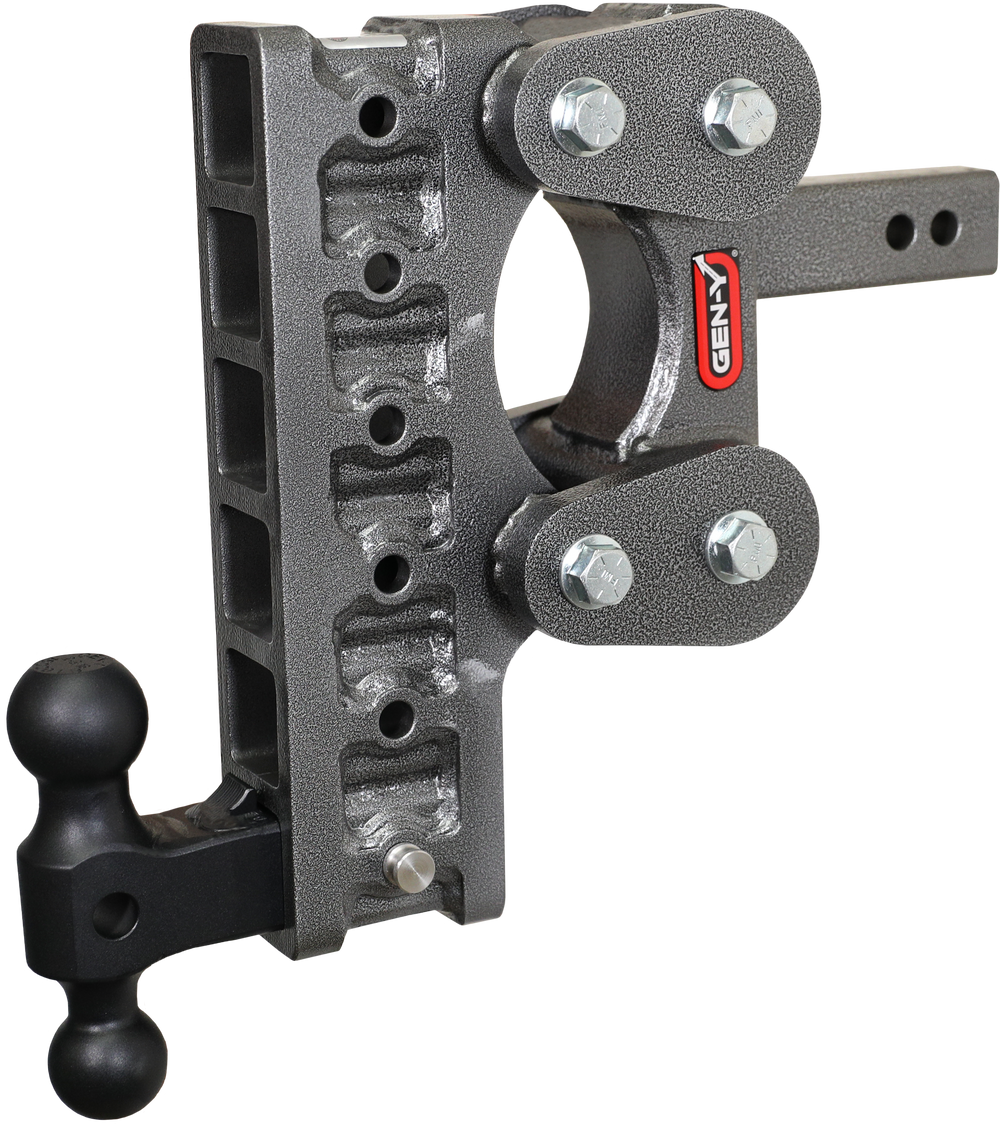 GEN-Y Hitch The BOSS TORSION-FLEX 2" Shank 10" Drop 1.7K TW 16K Hitch & GH-051 Dual-Ball
