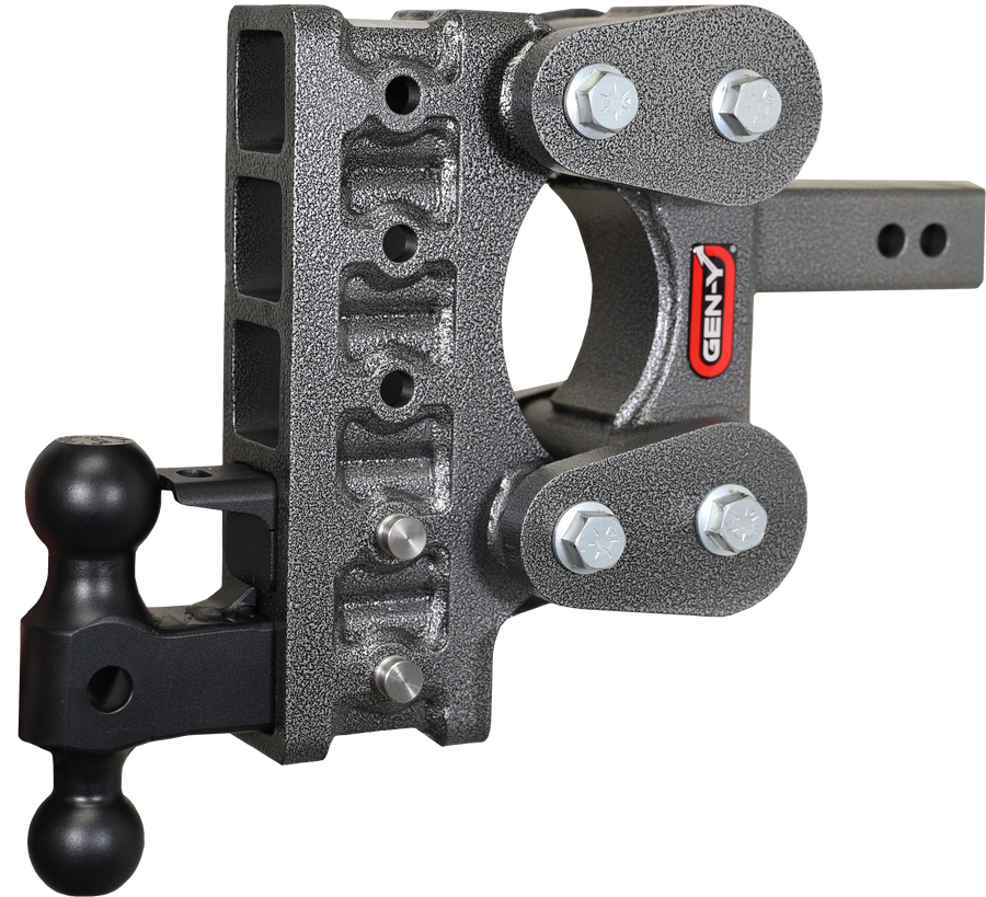 GEN-Y Hitch The BOSS TORSION-FLEX 2" Shank 7.5" Drop 1.7K TW 16K Hitch & GH-051 Dual-Ball & GH-032 Pintle Lock