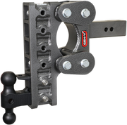 GEN-Y Hitch The BOSS TORSION-FLEX 2" Shank 10" Drop 1.7K TW 16K Hitch & GH-051 Dual-Ball & GH-032 Pintle Lock