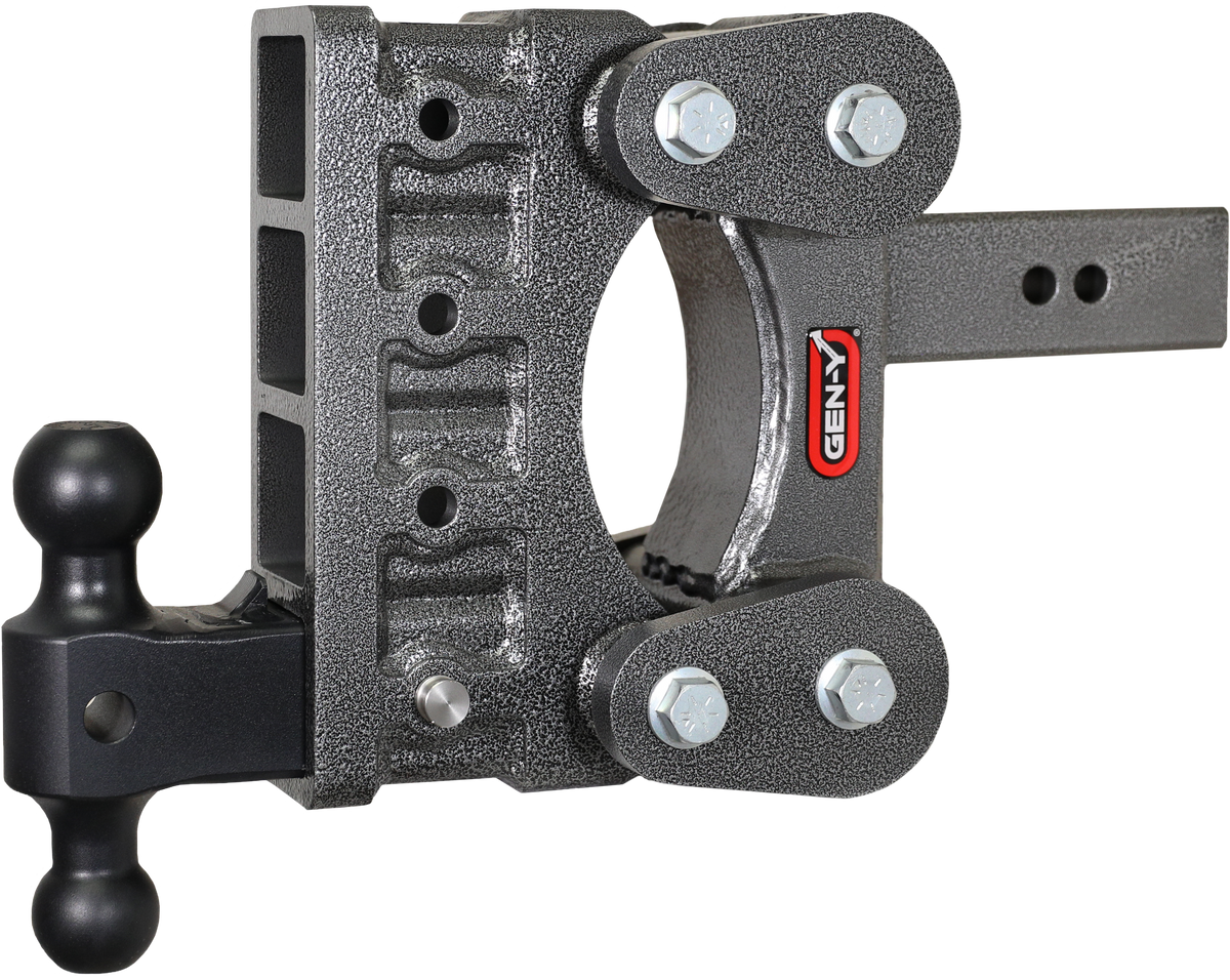 GEN-Y Hitch The BOSS TORSION-FLEX 2.5" Shank 6" Drop 2.4K TW 21K Hitch & GH-061 Dual-Ball