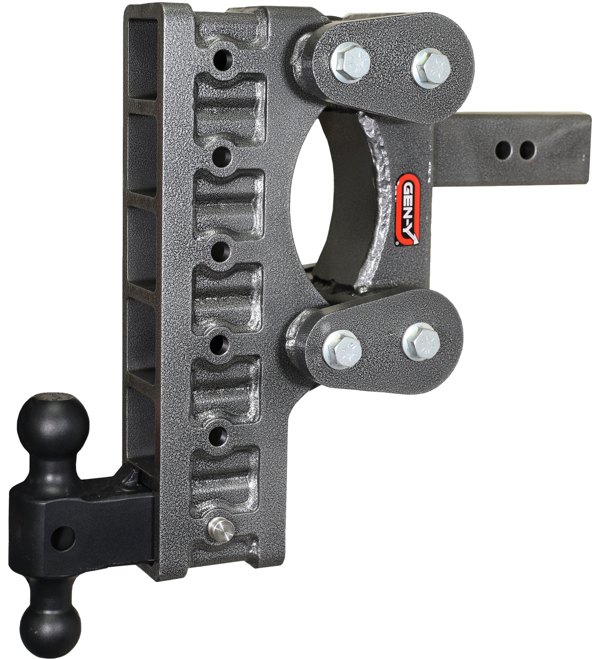 GEN-Y Hitch The BOSS TORSION-FLEX 2.5" Shank 12" Drop 2.4K TW 21K Hitch & GH-061 Dual-Ball