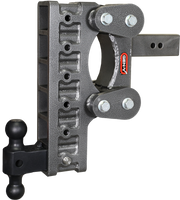 GEN-Y Hitch The BOSS TORSION-FLEX 2.5" Shank 12" Drop 2.4K TW 21K Hitch & GH-061 Dual-Ball