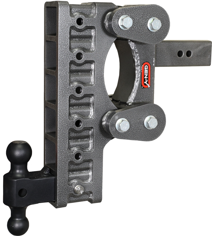 GEN-Y Hitch The BOSS TORSION-FLEX 2.5" Shank 12" Drop 2.4K TW 21K Hitch & GH-061 Dual-Ball