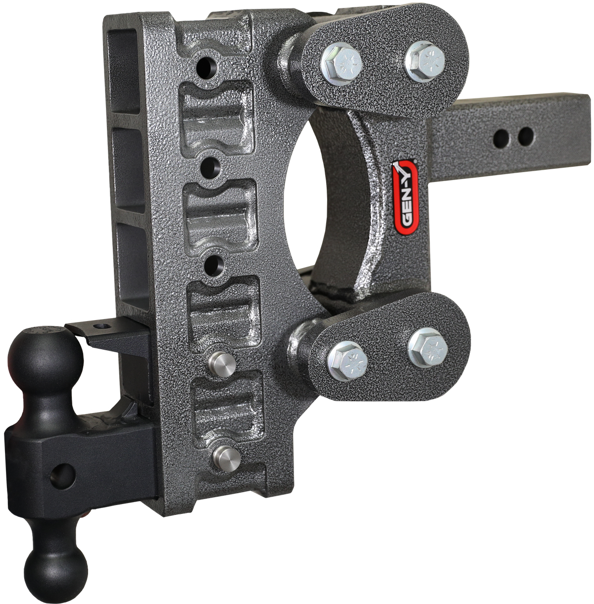 GEN-Y Hitch The BOSS TORSION-FLEX 2.5" Shank 9" Drop 2.4K TW 21K Hitch & GH-061 Dual-Ball & GH-062 Pintle Lock