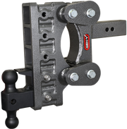 GEN-Y Hitch The BOSS TORSION-FLEX 2.5" Shank 9" Drop 2.4K TW 21K Hitch & GH-061 Dual-Ball & GH-062 Pintle Lock