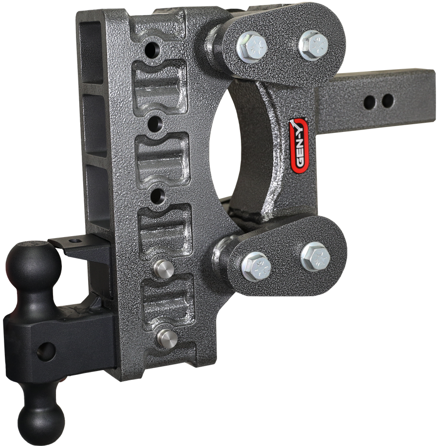 GEN-Y Hitch The BOSS TORSION-FLEX 2.5" Shank 9" Drop 2.4K TW 21K Hitch & GH-061 Dual-Ball & GH-062 Pintle Lock
