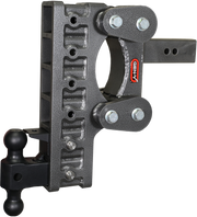 GEN-Y Hitch The BOSS TORSION-FLEX 2.5" Shank 12" Drop 2.4K TW 21K Hitch & GH-061 Dual-Ball & GH-062 Pintle Lock