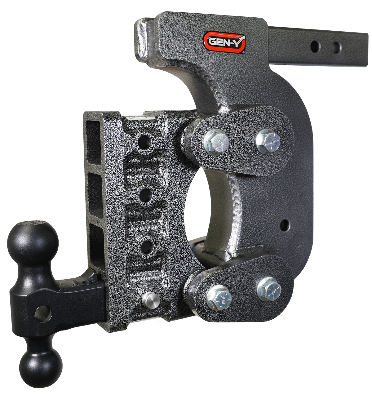 GEN-Y Hitch The BOSS TORSION-FLEX 2" Shank 12.5" Drop 1.7K TW 16K Hitch & GH-051 Dual-Ball & GH-0100 Stabilizer Kit