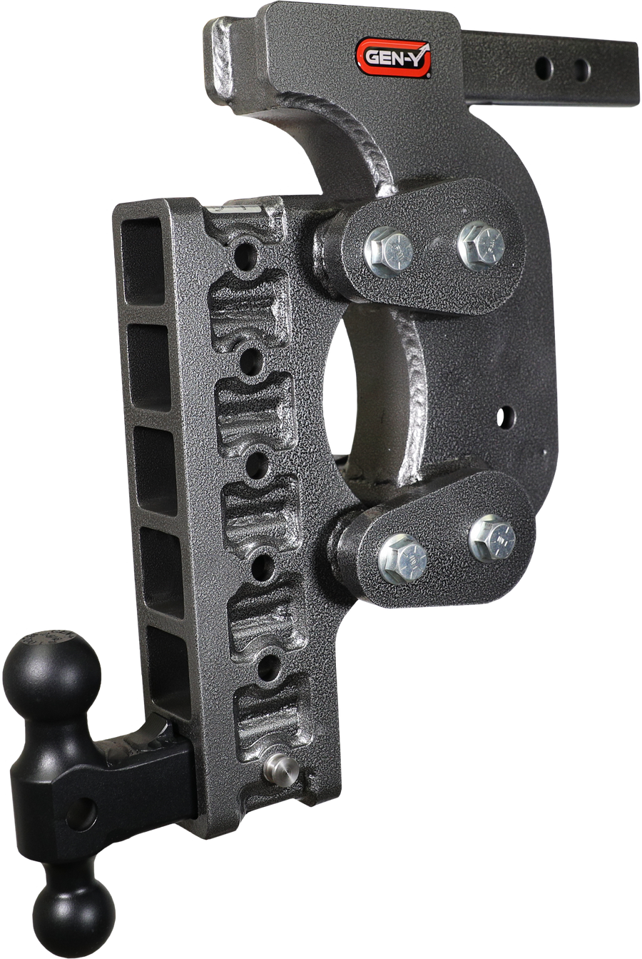 GEN-Y Hitch The BOSS TORSION-FLEX 2" Shank 17.5" Drop 1.7K TW 16K Hitch & GH-051 Dual-Ball & GH-0100 Stabilizer Kit